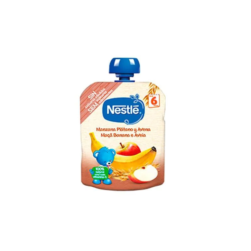 Nestlé Knijpzakje Appel, Banaan en Haver 6m 90g
