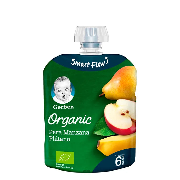 Gerber Organic Peer Appel en Banaan 90g