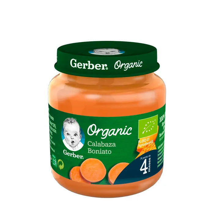 Gerber Biologische Pompoen en Zoete Aardappel 125g
