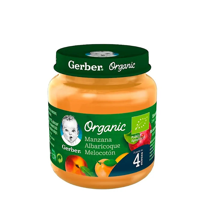 Gerber Organic Appel Abrikoos Perzik 125g