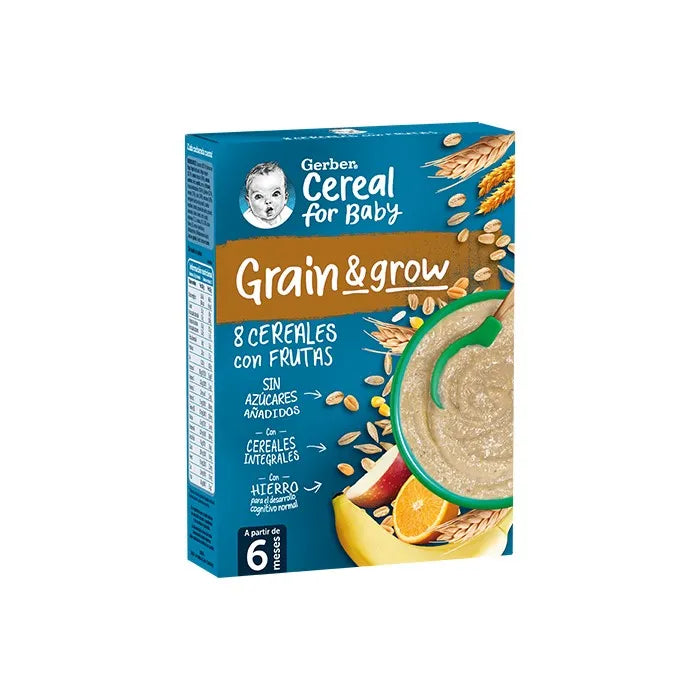 Gerber Papje 8 Granen Met Fruit 250g