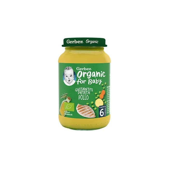 Gerber Organic Erwten-Aardappel-Kip 1 stuks 190g