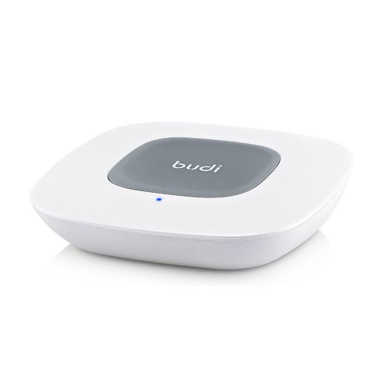 Budi - Draadloze Qi-oplader + USB-poorten (wit)