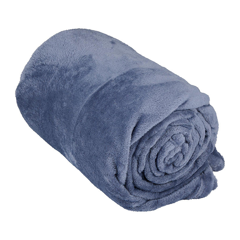 Arti Casa - Flanellen deken 200x150cm (blauw) (2)