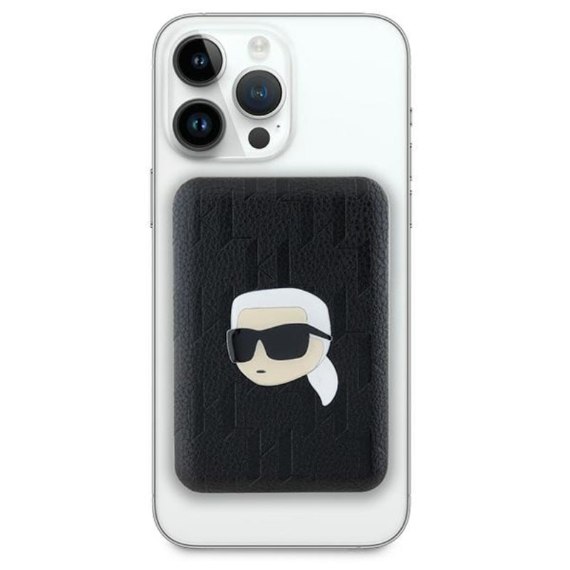 Karl Lagerfeld Karl Head Pin MagSafe – Draadloze powerbank 5000 mAh 15W (zwart) (2)