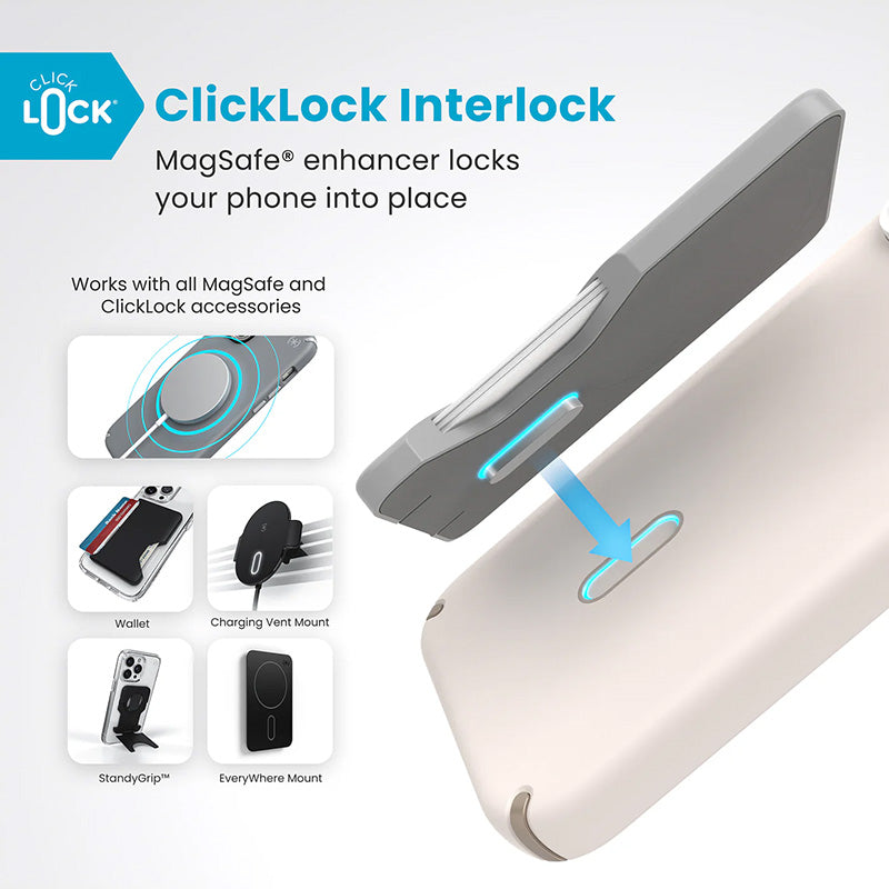 Speck Presidio2 Pro ClickLock & MagSafe-hoesje voor iPhone 16 Pro Max (Bleached Bone / Heirloom Gold / Hazel (2)