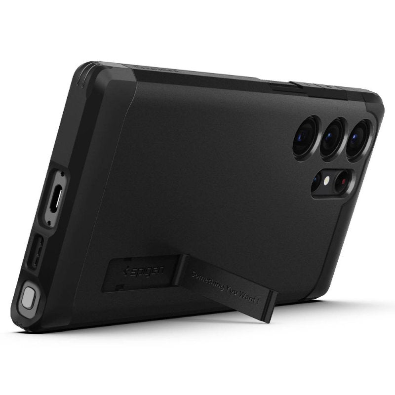 Spigen Tough Armor - Hoesje voor Samsung Galaxy S23 Ultra (zwart) (10)