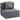 Slaapfauteuil relaxfauteuil logeerbed, afneembare hoes, 70 cm x 70 cm x 61 cm, donkergrijs