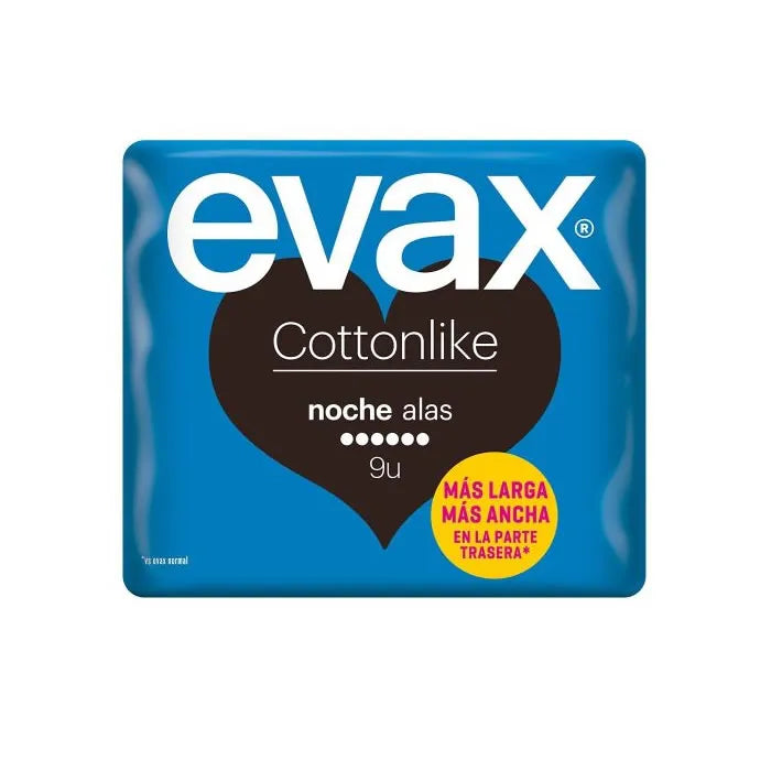 Evax Cottonlike Nacht maandverband met vleugels 9 stuks