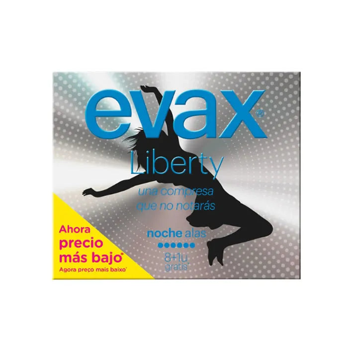 Evax Liberty Nacht Normaal Maandverband Met Vleugels 12 stuks