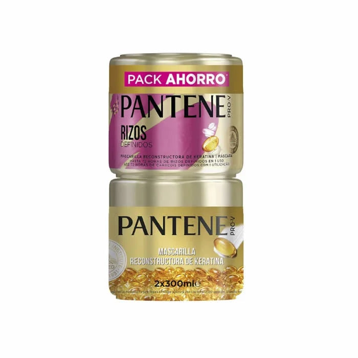 Pantene Keratine Herstellend Masker voor Gedefinieerde Krullen 2x300ml