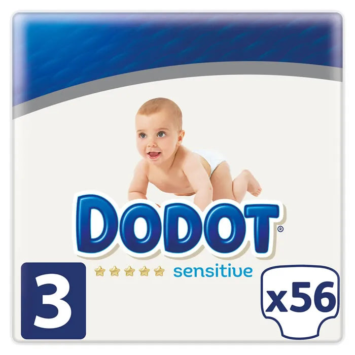 Dodot Sensitive T-3 56 stuks