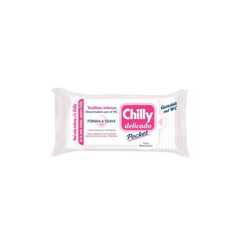 Chilly Delicado Pocket Intieme Doekjes Milde Formule 12 Stuks