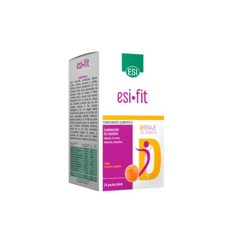 Esi Fit Vloeibare Drainage Sinaasappelsmaak 24 Pocket Drink