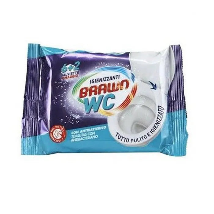 Fria Brawn SOS WC Biologisch afbreekbare antibacteriële doekjes 8st