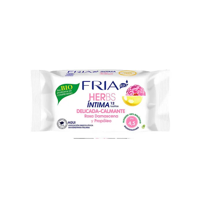 Fria Herbs Verzachtende Intieme Doekjes pH 4.5 12 Doekjes