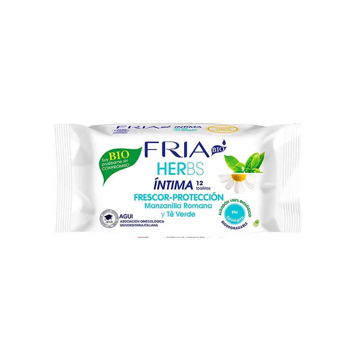 Fria Herbs Intieme Doekjes Fris En Beschermd 12 Stuks