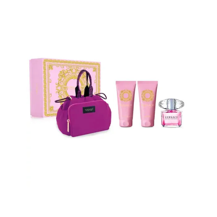 Versace Bright Crystal Eau De Toilette Spray 90ml 4-delige set