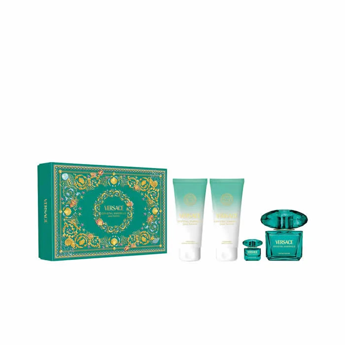Versace Crystal Emerald Eau de Parfum Spray 90 ml set van 4 artikelen