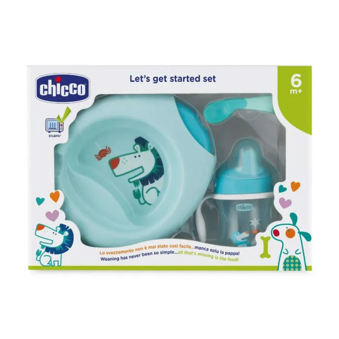 Chicco Let's Get Started 6m+ Blauwe set 3 artikelen