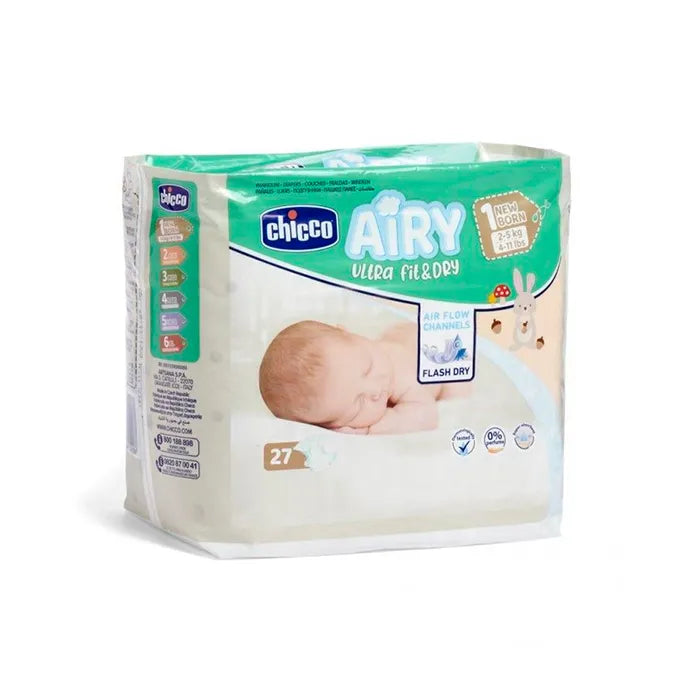 Chicco Airy 27 luiers maat 1 2-5 kg