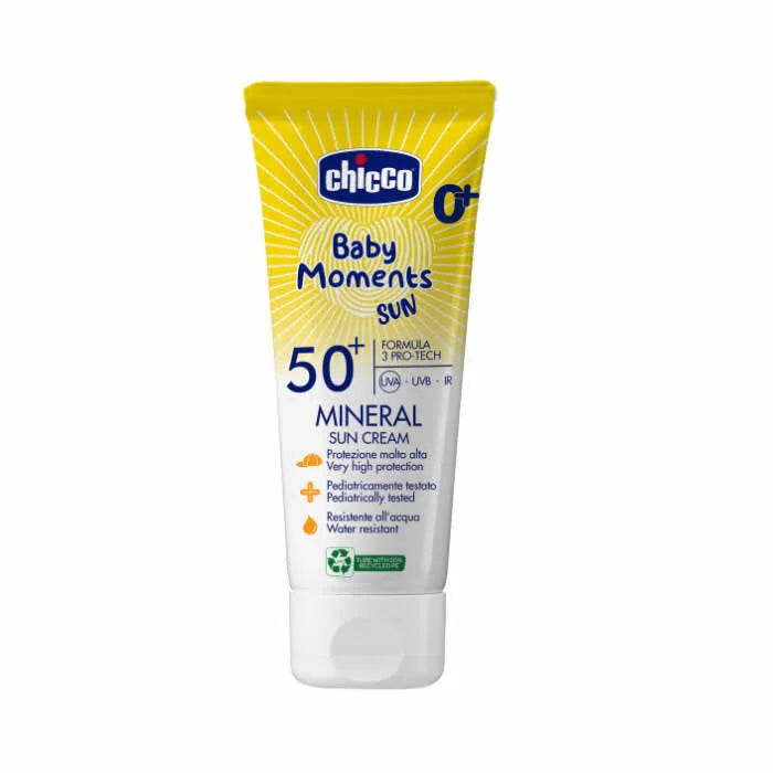 Chicco Baby Moments Minerale Zonnebrandcrème SPF50+ 0+ 75ml