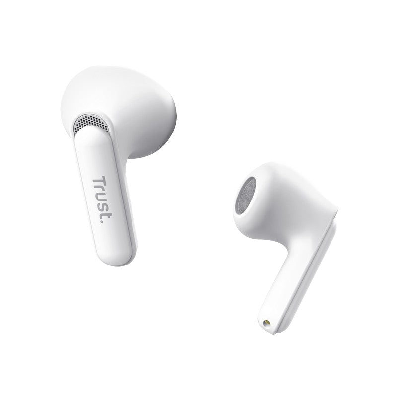 Trust Yavi - Draadloze Bluetooth TWS-oortjes met oplaadcase en ENC (Wit) (2)
