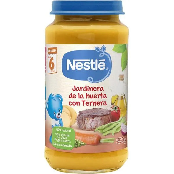 Nestlé 2x Nestlé Puré Tuincombinatie met Kalfsvlees 250g