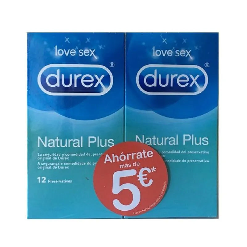 Duplo Durex Natural Plus 2 stuks