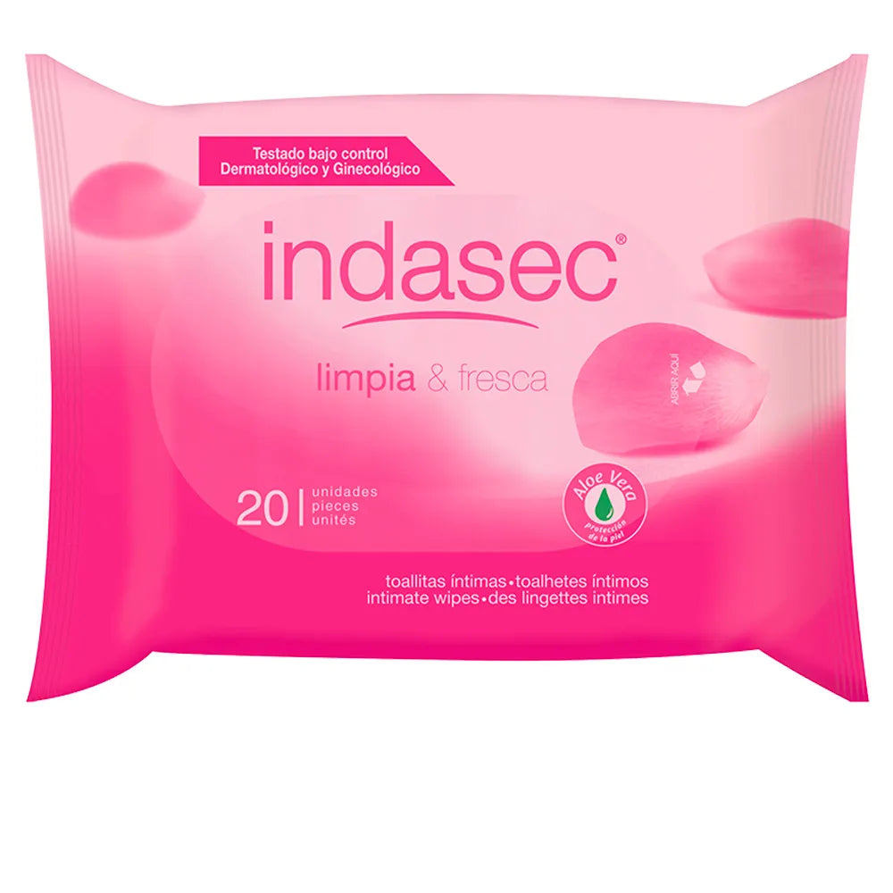 Indasec Clean And Fresh intiemdoekjes 20 stuks