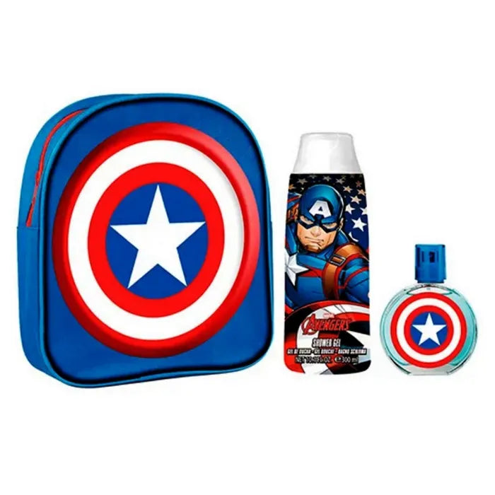 Captain America Eau de Toilette Spray 50ml set 3 artikelen