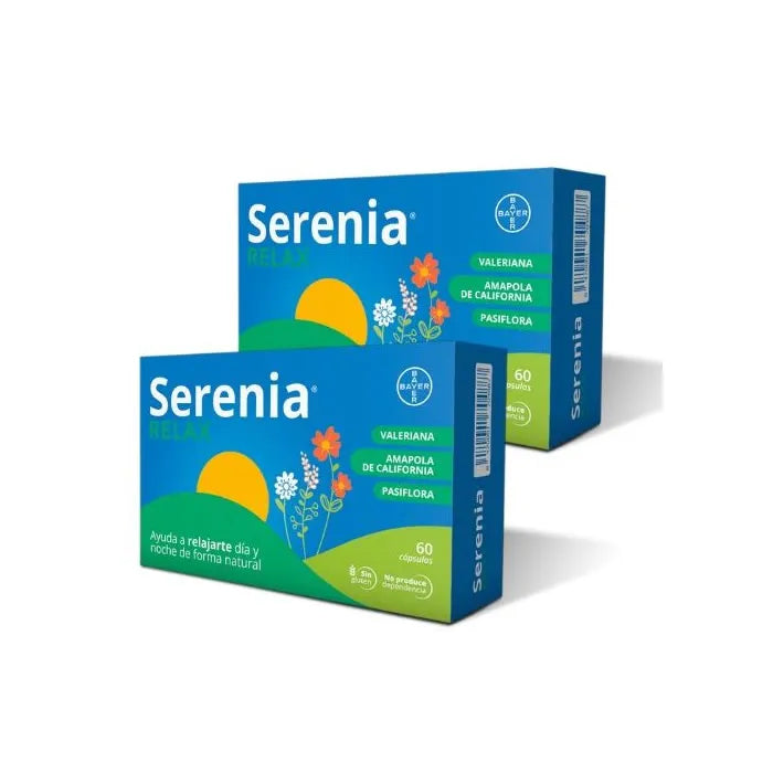 Bayer Serenia Natuurlijke Ontspanning Dag & Nacht 2x60 capsules