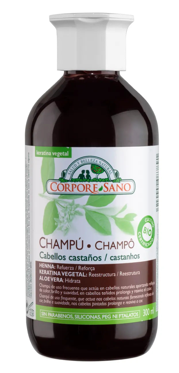 Corpore Shampoo Henna Haar Kastanjebruin 300ml Bio