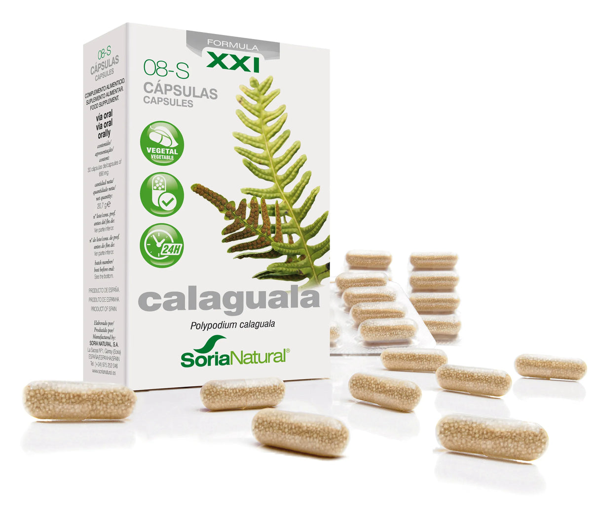 Soria 8-S Calaguala 310 mg 30 capsules met vertraagde afgifte