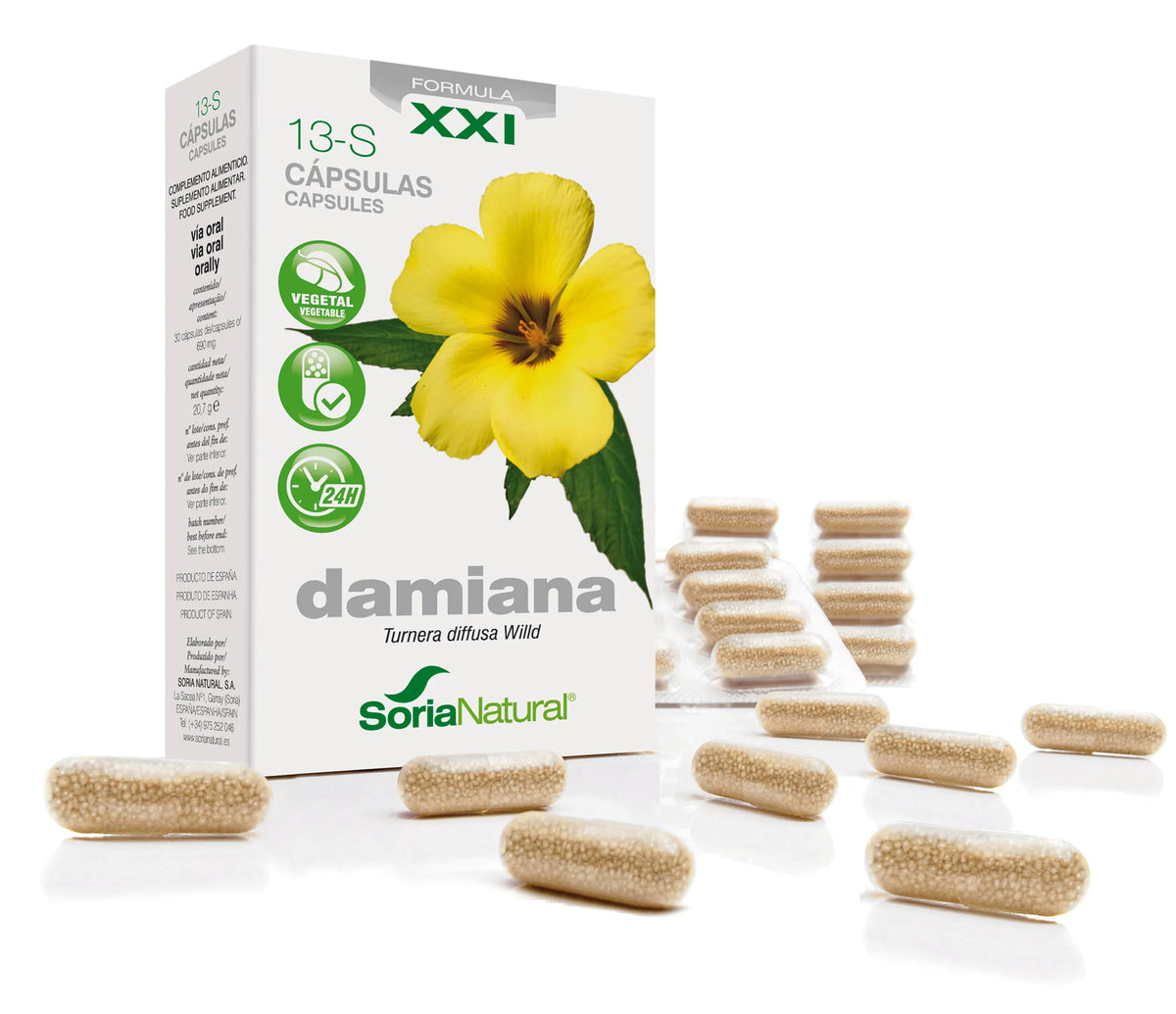 Soria 13-S Damiana Retard 30 Capsules