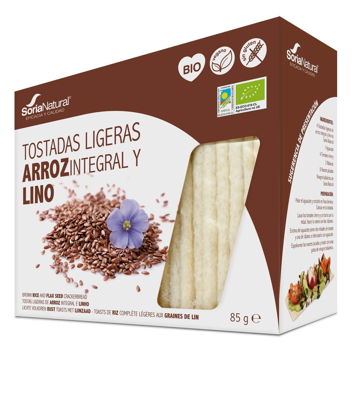 Alecosor Bio Rijstwafels met Lijnzaad