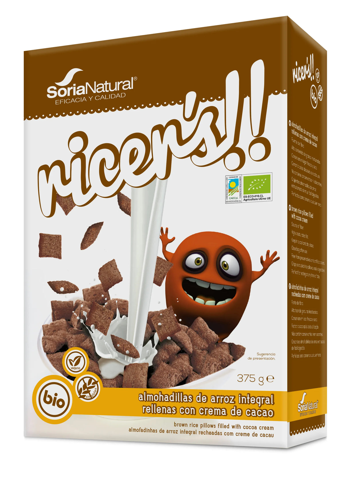 Alecosor Ricers Rijstwafel met chocolade 375 gram