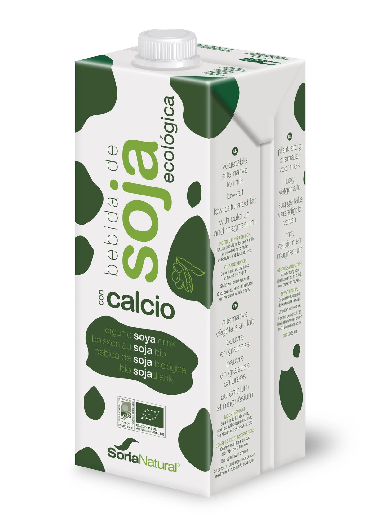 Alecosor Pak Biologische Sojamelk Met Calcium 6 X 1 Liter