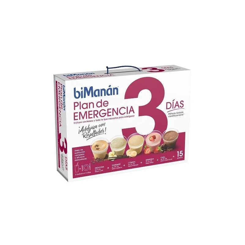 Bimanán 3-daags noodplan