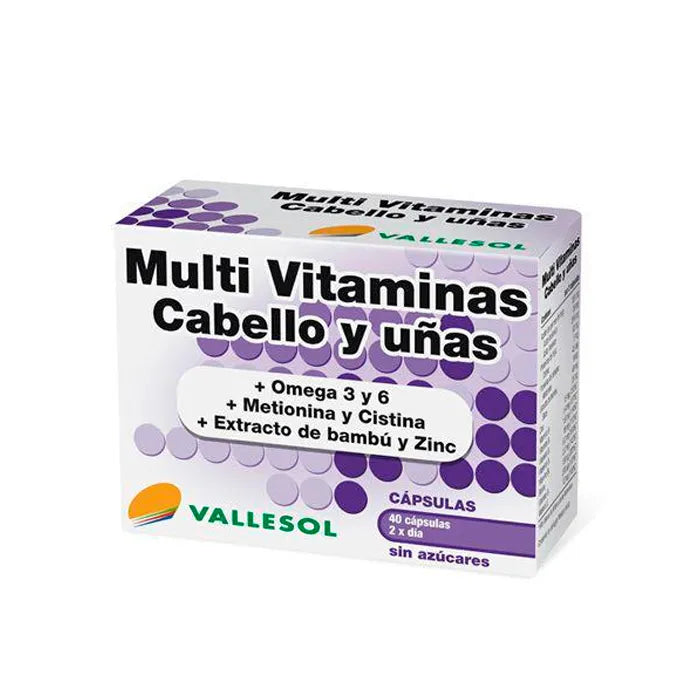Vallesol Multivitamine Haar en Nagels 40 capsules