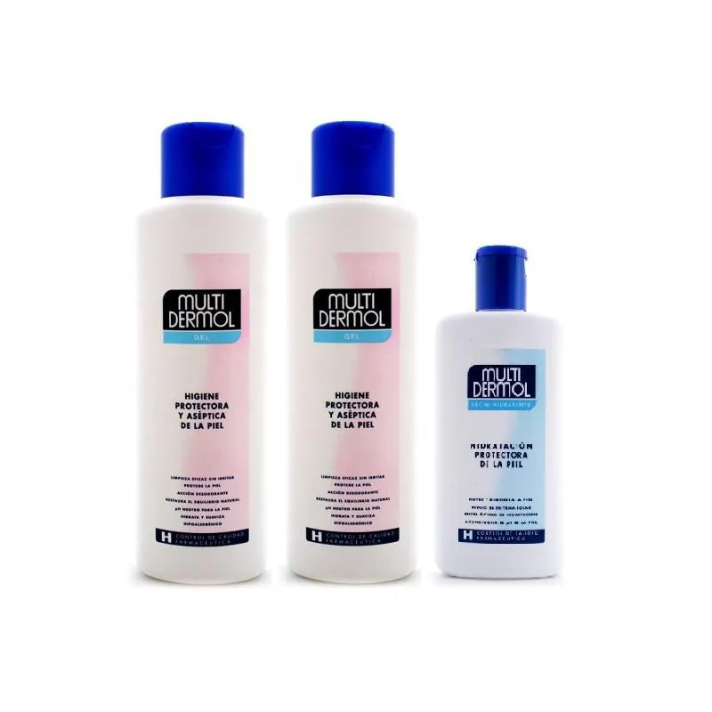 Multidermol Pak 2 Gels 750ml Lichaamsmelk 250ml