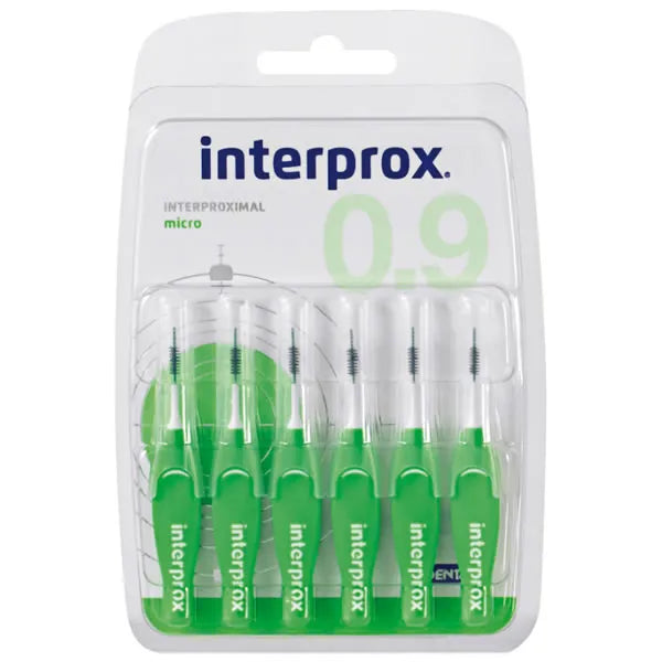 Interprox 0,9 interdentale ruimtes Micro 6 stuks