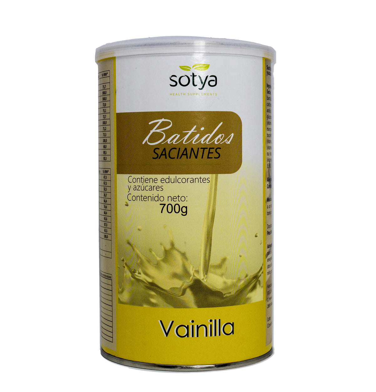 Sotya Verzadigende Shake Vanille 700 Gram