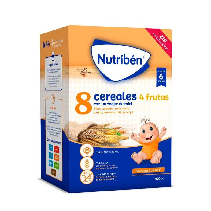 Nutribén 8 granen met honing en 4 vruchten 600g