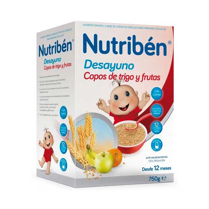 Nutribén tarweontbijtgranen met fruit 750g