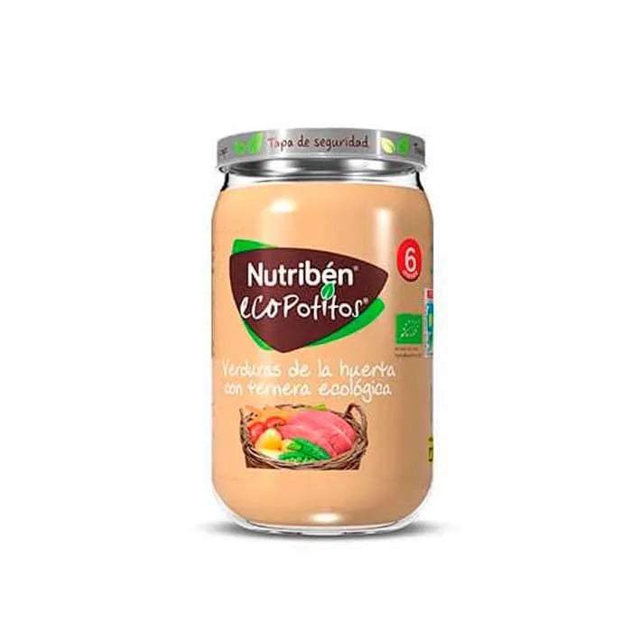 Nutribén Ecopot Tuingroenten met biologisch rundvlees 235g