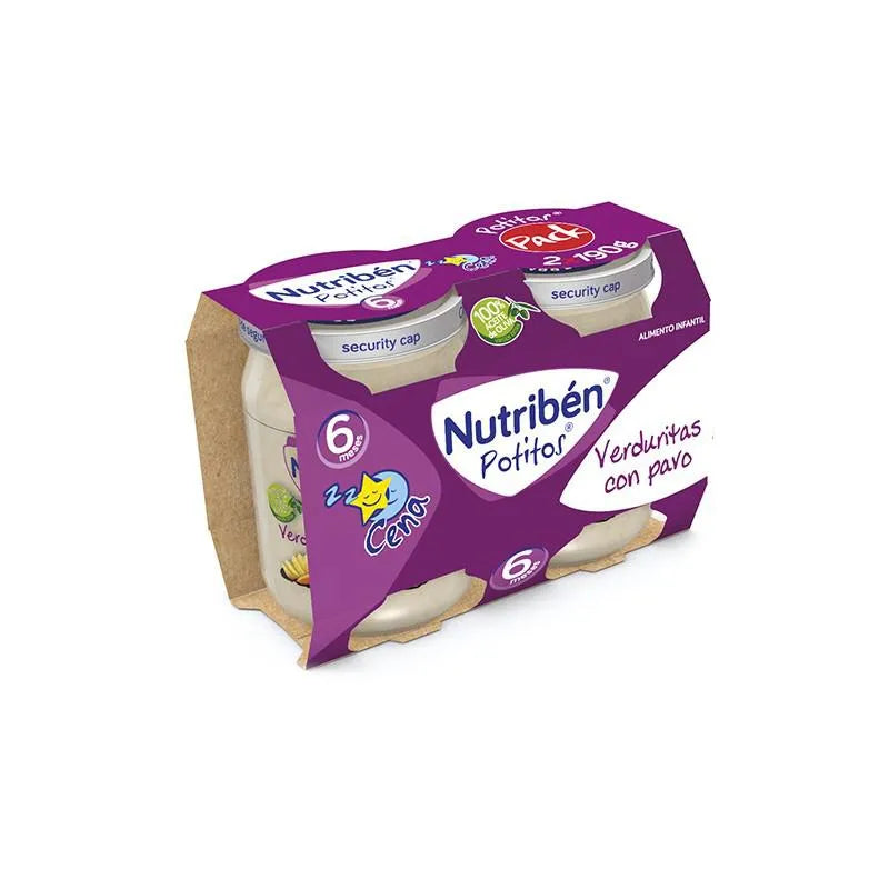Nutribén Potito Avondmaaltijd Bipack Groentjes met Kalkoen 2x 190g