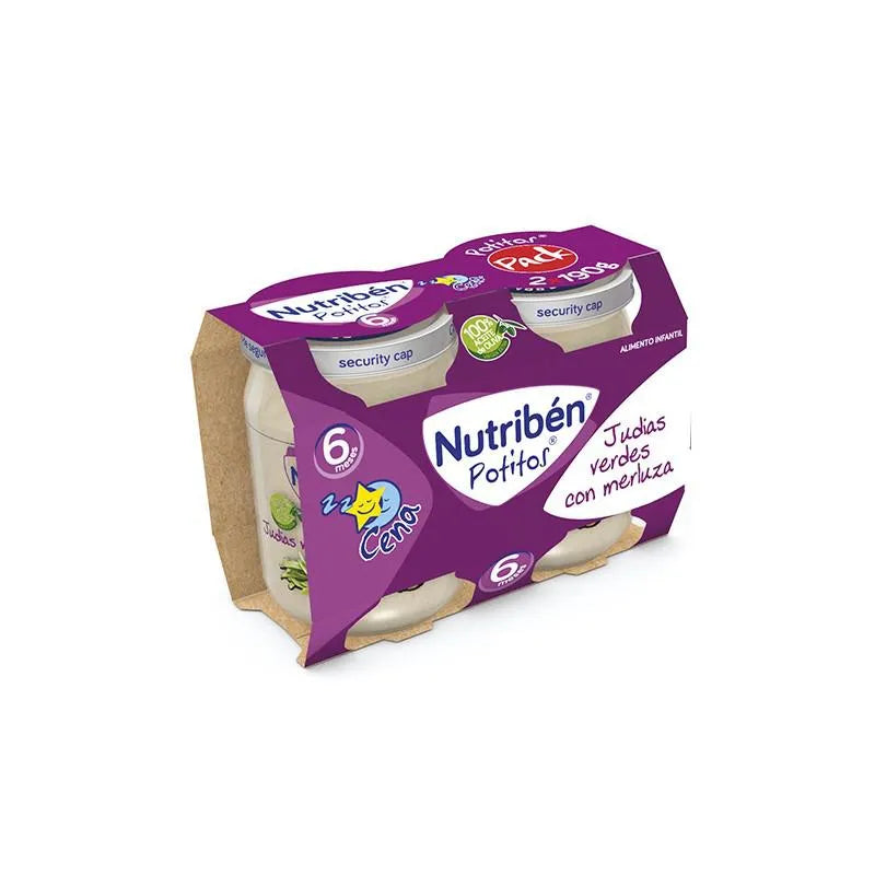 Nutribén Potito Avondeten Bipack Sperziebonen met Heek 2x 190g