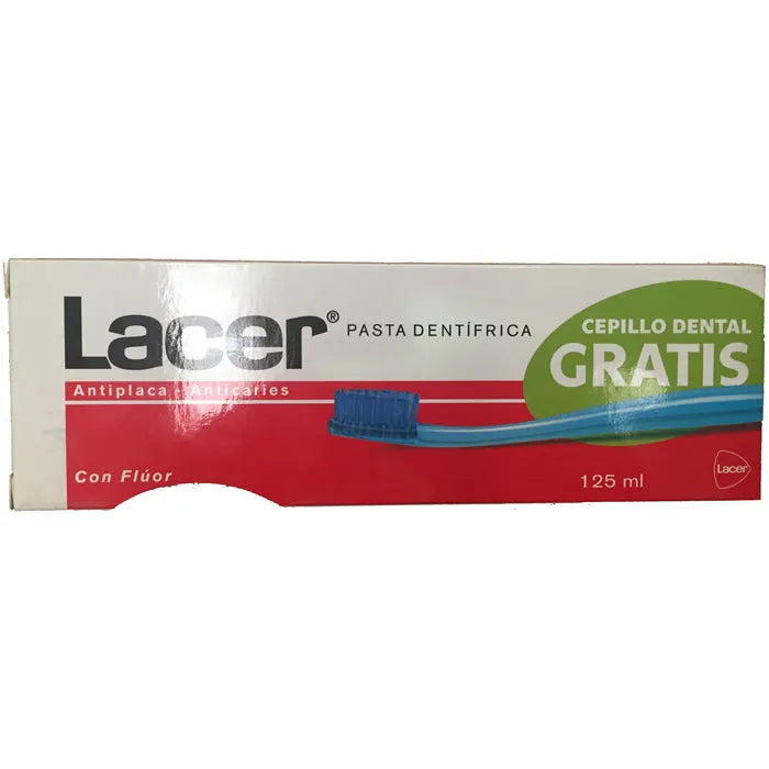 Lacer Tandpasta Anti-Plaque Anti-Cariës 125ml Set 2 stuks