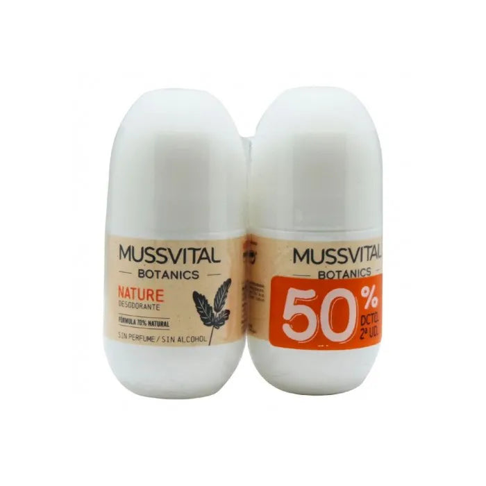 Mussvital Botanics Deo Nature 75ml Set 2 stuks